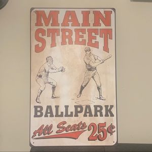 Baseball Sign